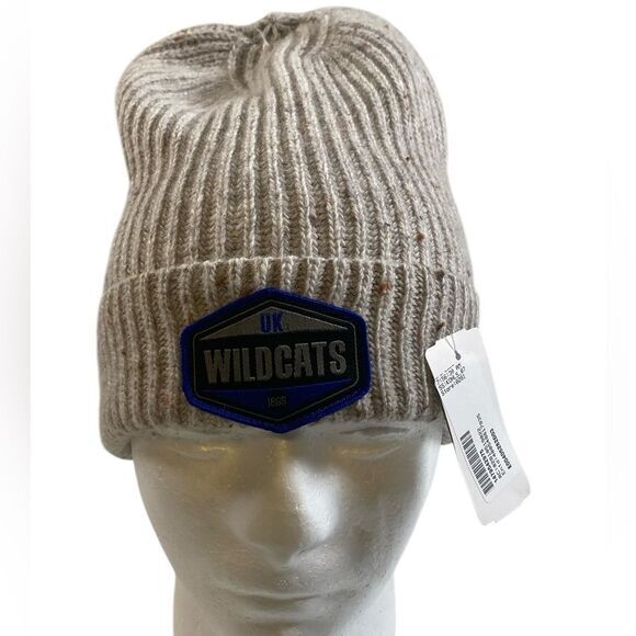 NWT Top Of The World Unisex Tan University of Kentucky Wildcats Knit Beanie Hat - Picture 1 of 9